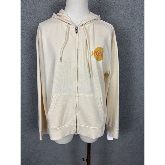 Roxy Juniors' Summer Seeker Sweet Rhythm Zip-Front Graphic Hoodie Medium NWT's - Picture 1 of 8